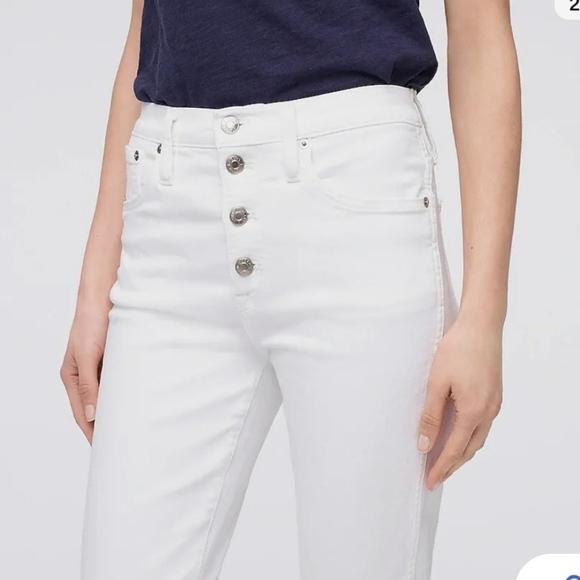 NWT J.Crew 10" Vintage Steaight Jeans button fly in plus sizes 33, 35, 37 - Picture 3 of 7